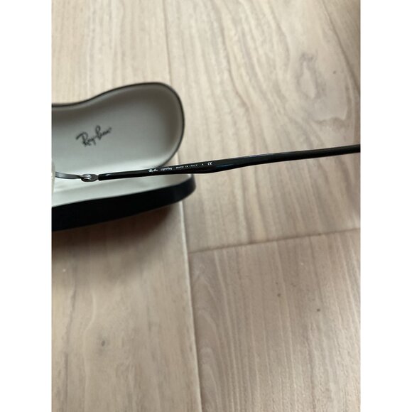 Ray-Ban Half-Rim Eyeglasses With Black Frame & Protective Case - Picture 3 of 4